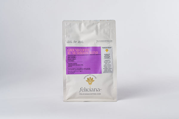12 oz Mushroom Blend - Castillo Ground Coffee+ 10 adaptogen mushroom blend