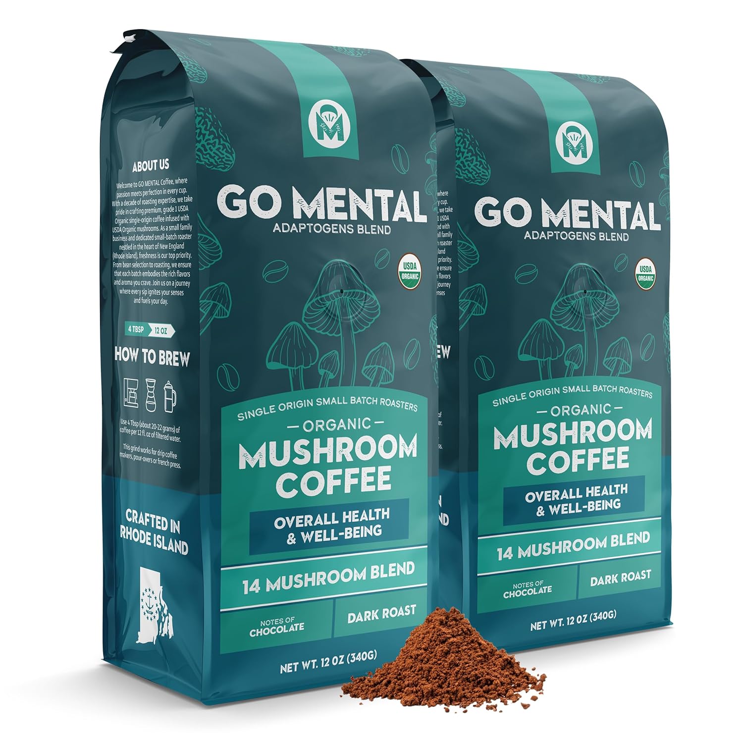 14 Mushroom Coffee Adaptogen Blend