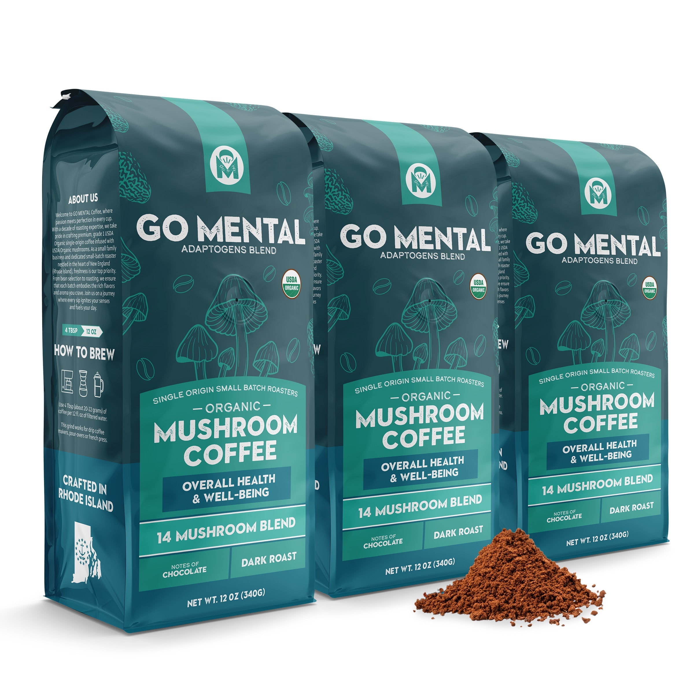 14 Mushroom Coffee Adaptogen Blend