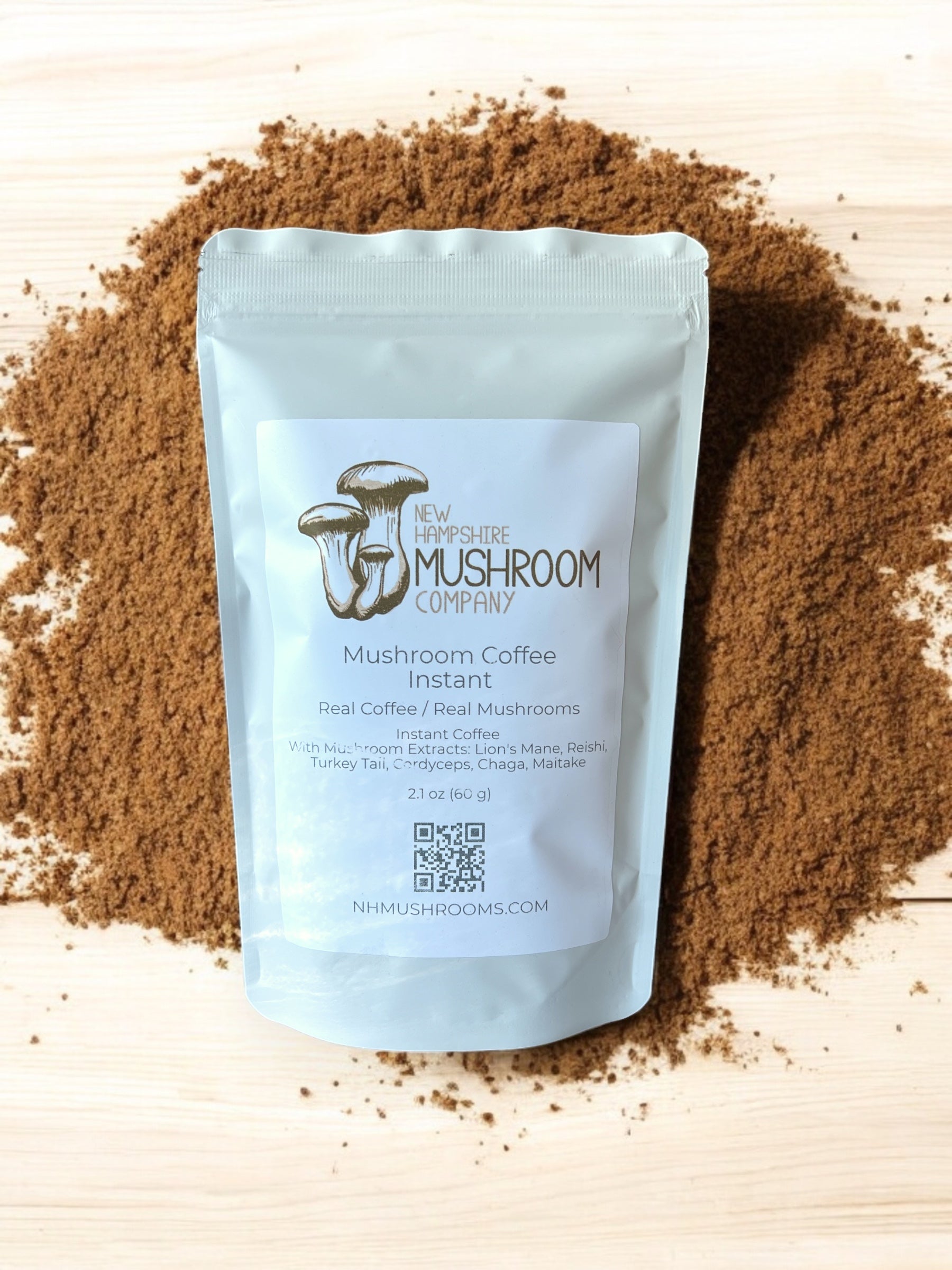 Instant Mushroom Coffee- Functional Mushroom Blend for Focus & Daily Energy